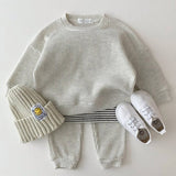 Baby Cotton Knitting Tops+Pants 2PCS Sets