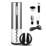 Automatic Smart Electric Wine Opener Kit Cordless USB Rechargeable With Foil Cutter Accessories
