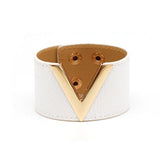 Europe Crack Leather Bracelet For Women