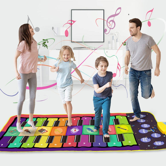 4 Styles Double Row Multifunction Musical Instrument Piano Mat