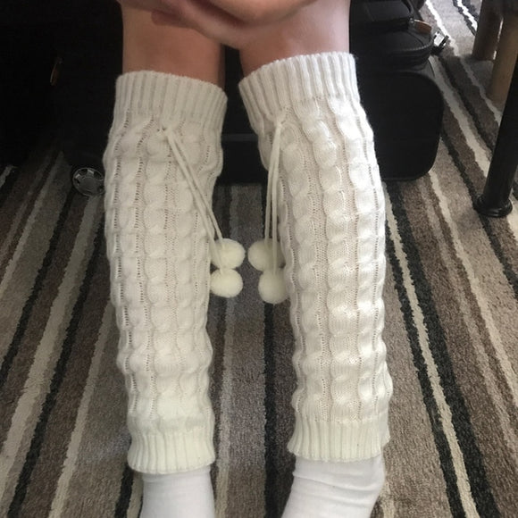 New Women Knit Winter Leg Warmers