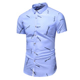 Fashion Design Short Sleeve Shirt Men